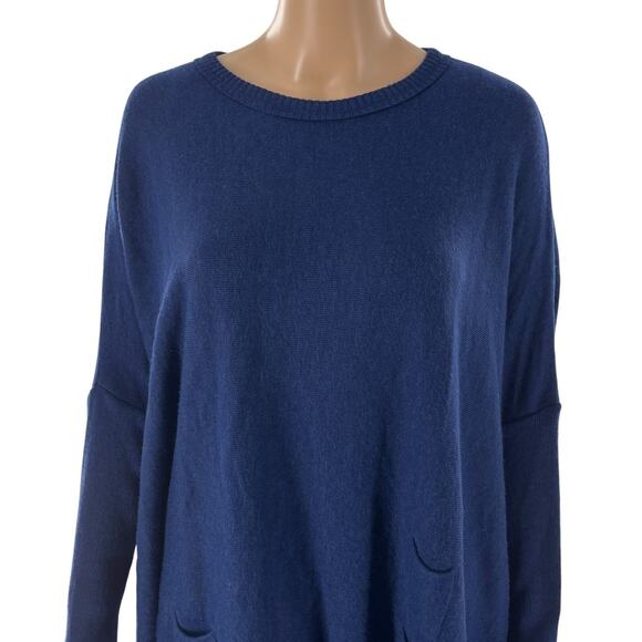 MERSEA Deep Water Blue Catalina Crewneck Pullover Sweater - Picture 5 of 10